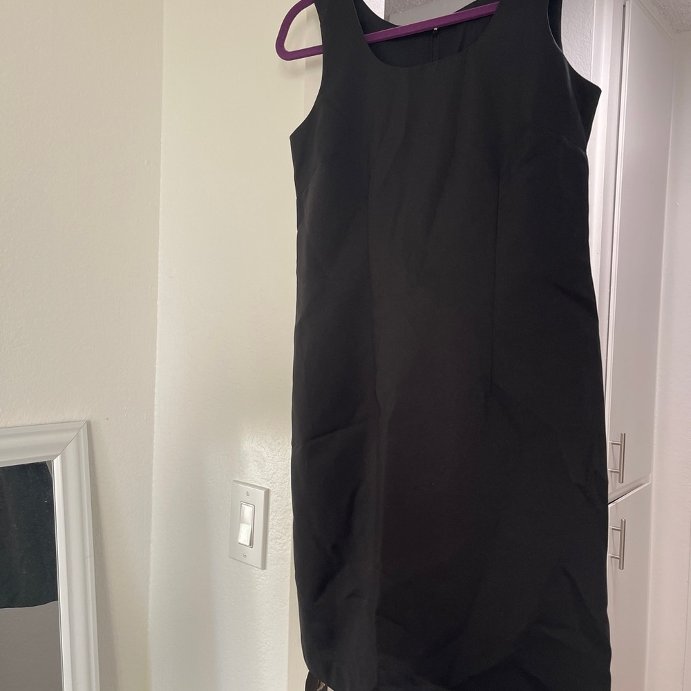 Elegant Black Asymmetrical Dress